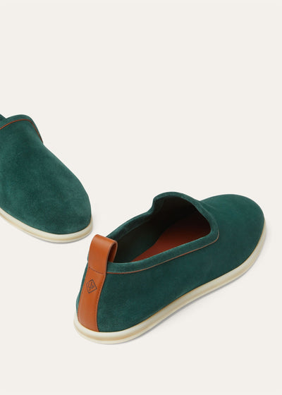 Loro Piana Venice Walk Loafers - Conifer