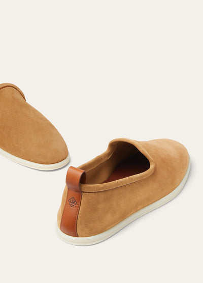 Loro Piana Venice Walk Loafers - Classic Camel