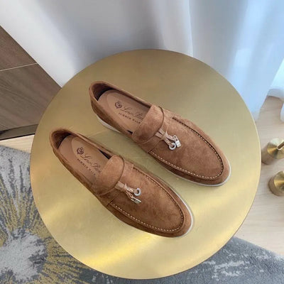 Loro Piana Summer Walk Loafers – Suede Caramel