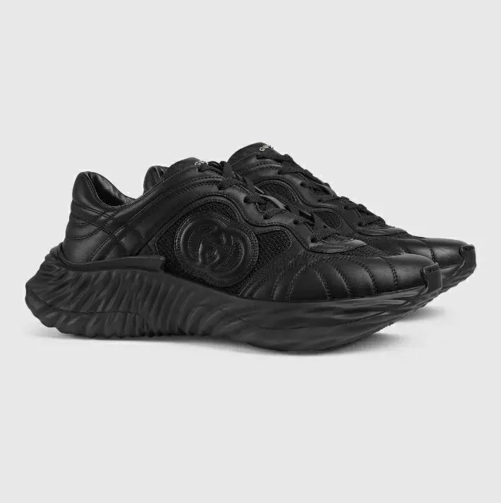Gucci Ripple Sole Sneaker -  Black