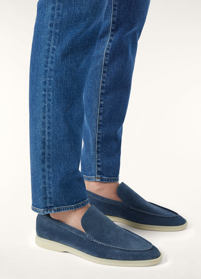 Loro Piana Summer Walk Loafer - Black Figs