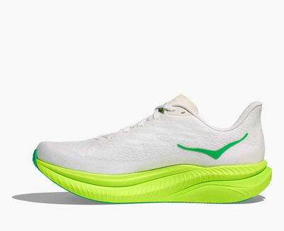 Hoka Mach 6 - White/Neon lime