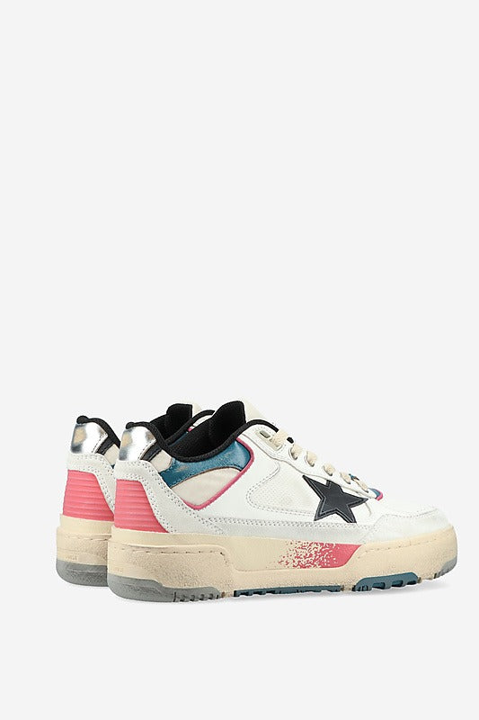 Golden Goose Forty2 Sneakers – White Leather with Red