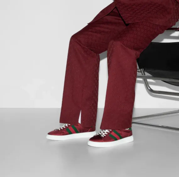 Gucci Ace Sneaker - Red/Web