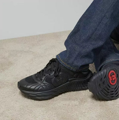Gucci Ripple Sole Sneaker -  Black