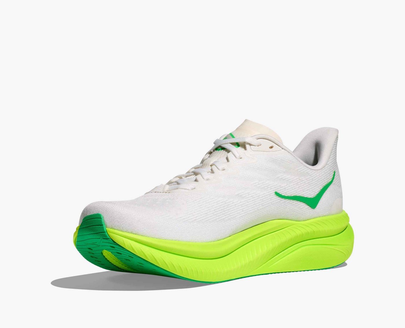 Hoka Mach 6 - White/Neon lime
