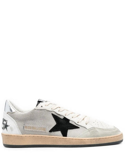 Golden Goose Ball Star Sneakers – Silver Mesh