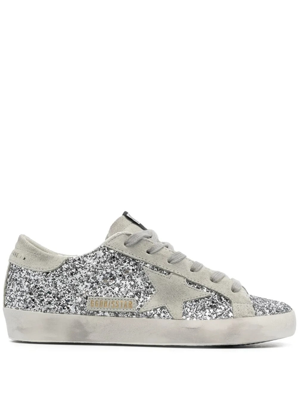 Golden Goose Super-Star Silver Glitter