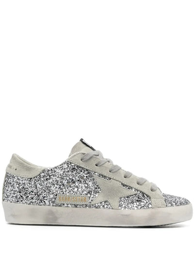 Golden Goose Super-Star Silver Glitter