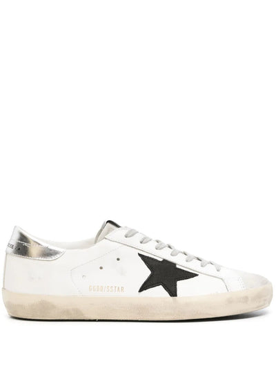 Golden Goose Super-Star Sneakers – White & Black Leather
