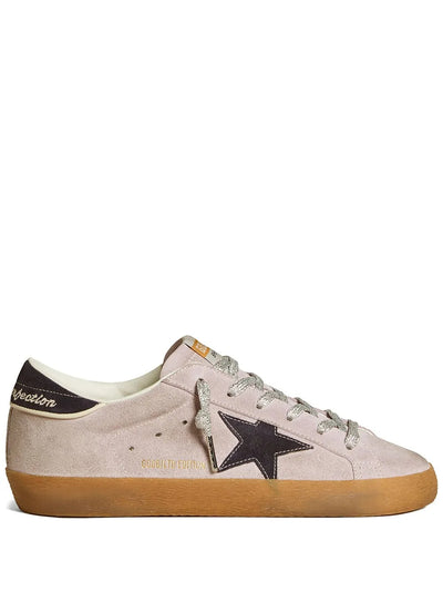 Golden Goose Super-Star Beige Suede Black Star Gum Sole