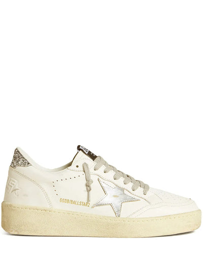 Golden Goose Ball Star 2 White Leather Silver