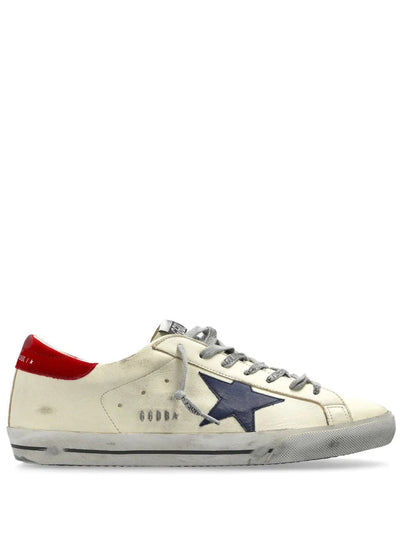 Golden Goose Superstar Sneakers – White & Red Heel Tab