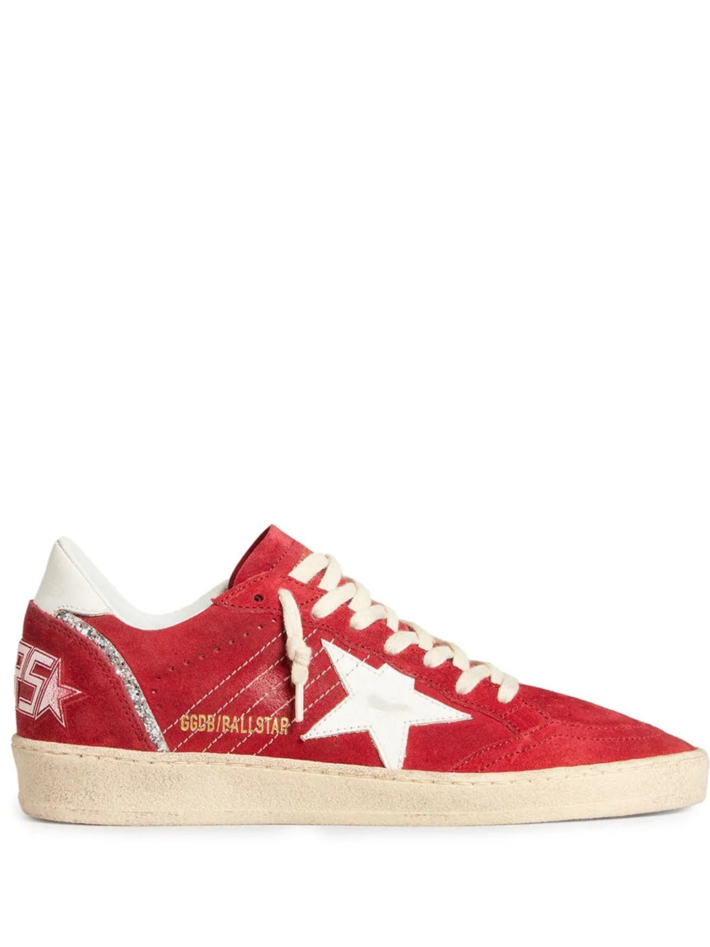 Golden Goose Ball Star Red Suede