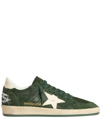 Golden Goose Ball Star Sneakers – Dark Green Suede