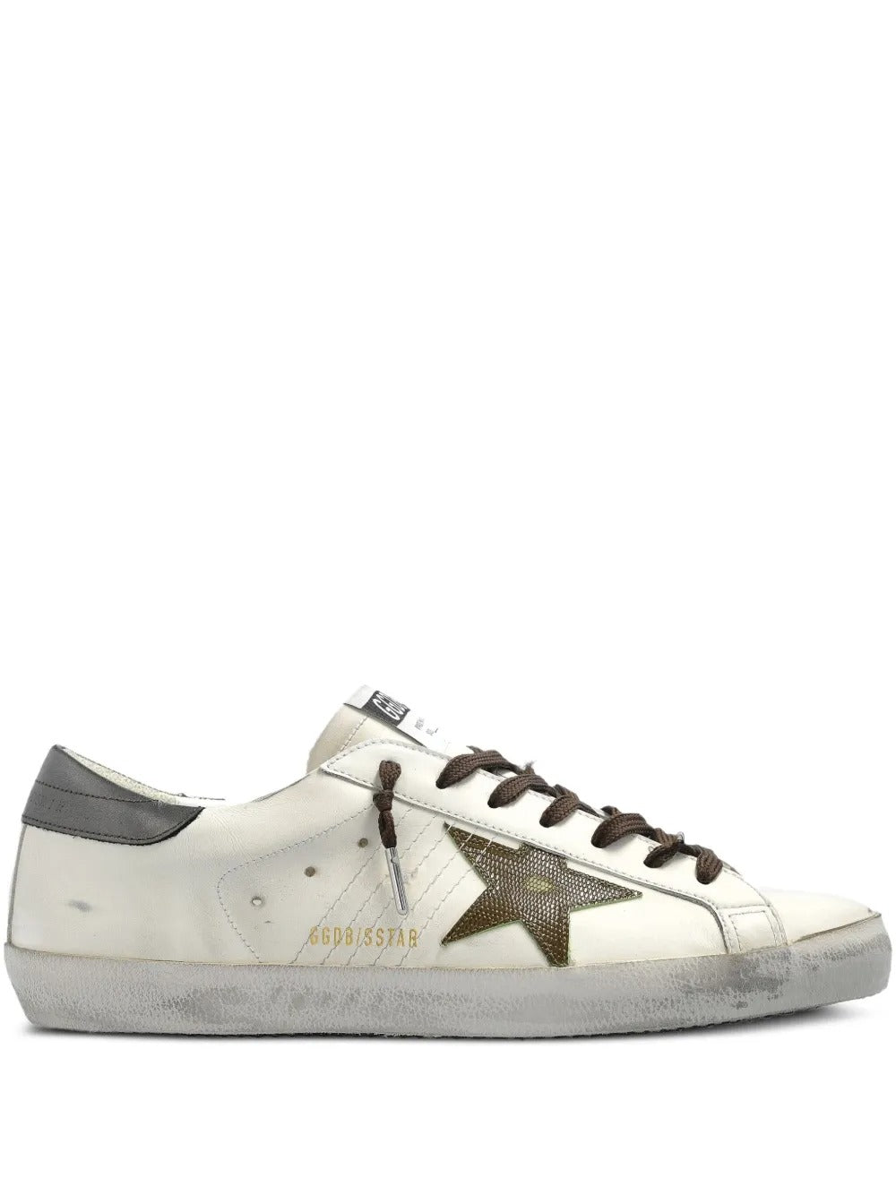 Golden Goose Super-Star Sneakers – White & Contrast Heel