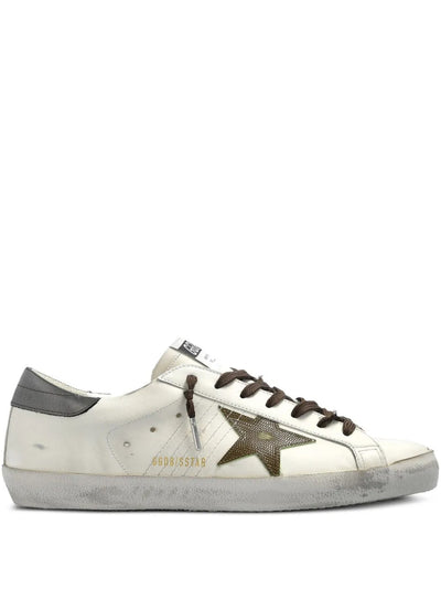 Golden Goose Super-Star Sneakers – White & Contrast Heel