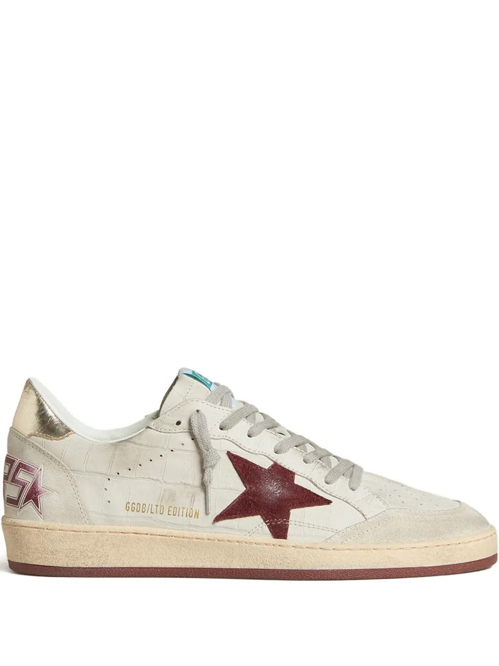 Golden Goose Ball Star Sneakers – Burgundy Star
