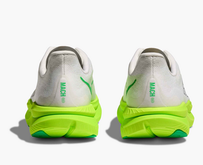 Hoka Mach 6 - White/Neon lime