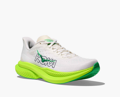 Hoka Mach 6 - White/Neon lime