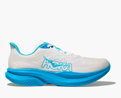 Hoka Mach 6 - White/Skyward blue