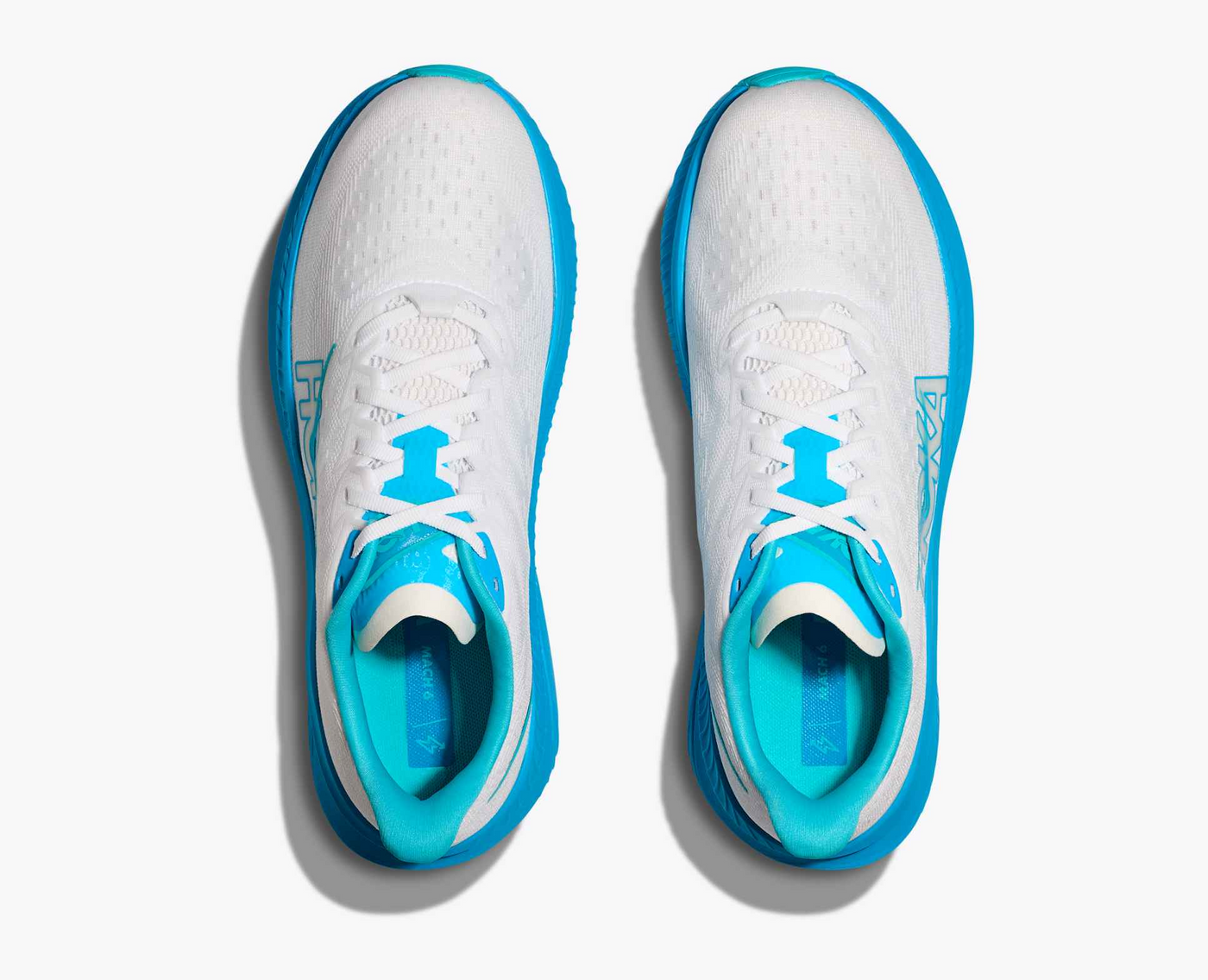 Hoka Mach 6 - White/Skyward blue