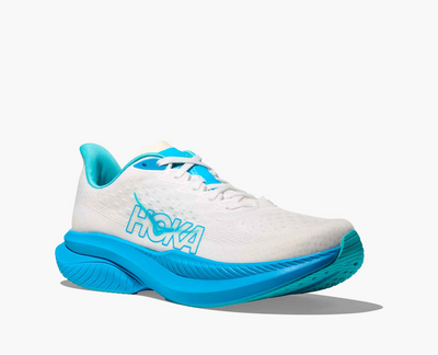 Hoka Mach 6 - White/Skyward blue