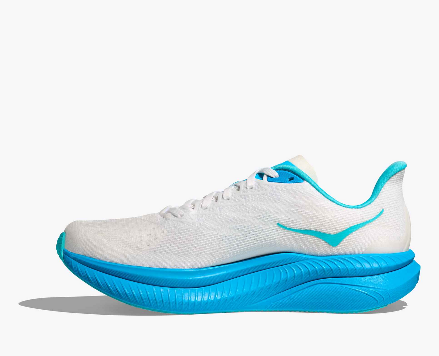 Hoka Mach 6 - White/Skyward blue