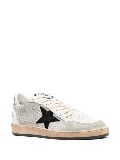 Golden Goose Ball Star Sneakers – Silver Mesh