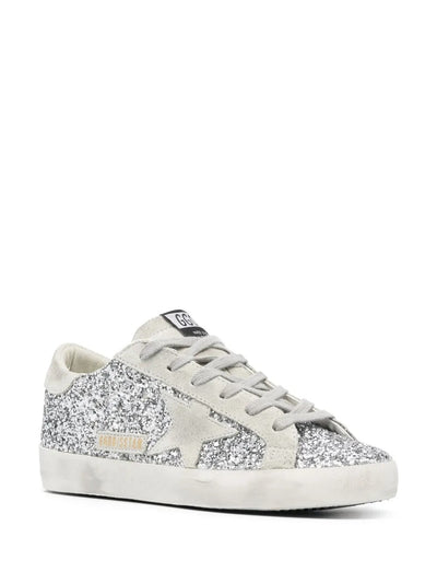 Golden Goose Super-Star Silver Glitter