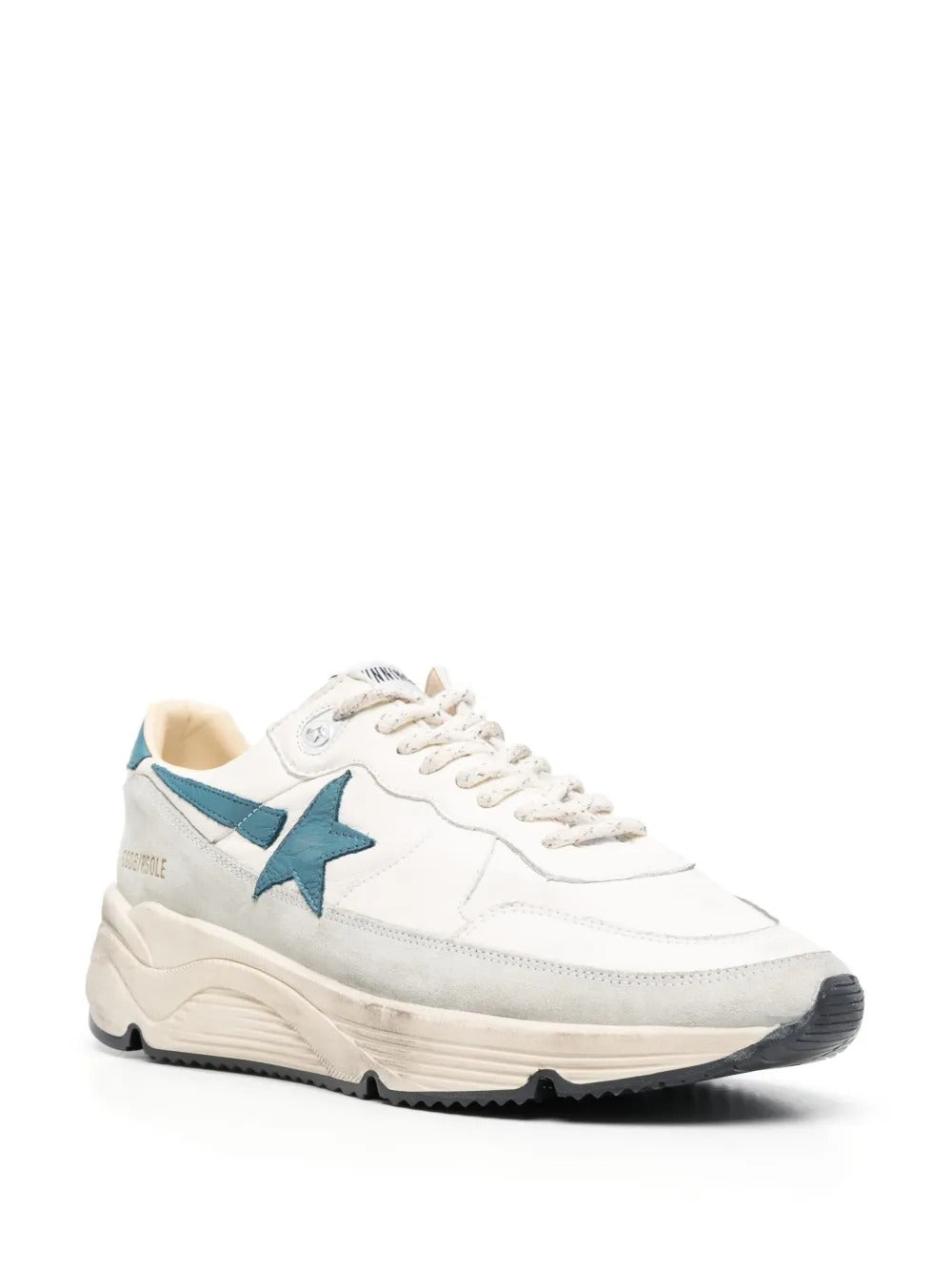Golden Goose Running Sole – White & Teal