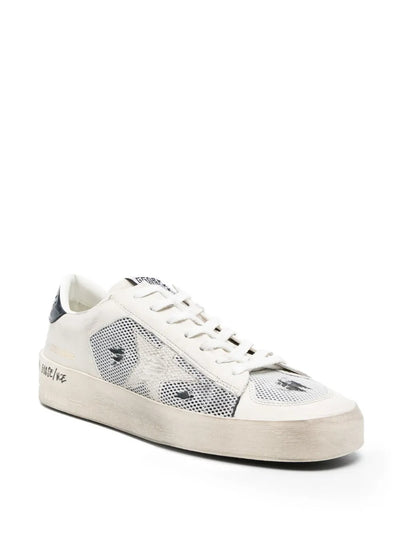 Golden Goose Stardan Sneakers – White Leather/Navy Mesh