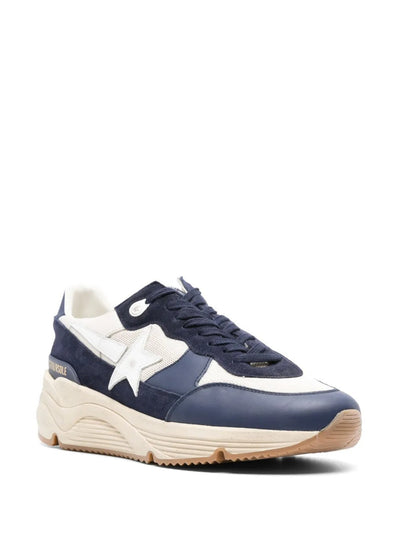 Golden Goose Running Sole Sneakers – Navy & White