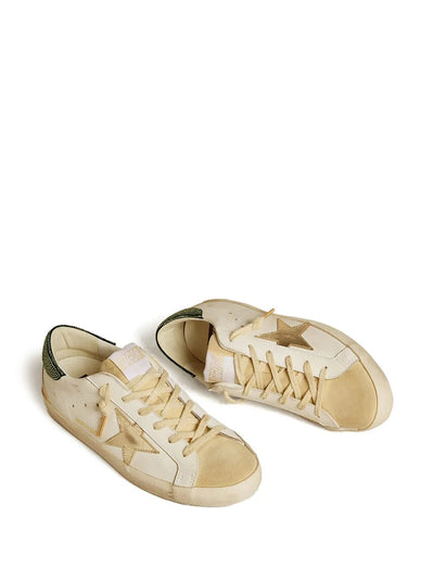Golden Goose Super-Star White Leather Swarovski