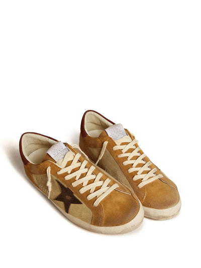 Golden Goose Super-Star Sneakers – Camel Brown Suede