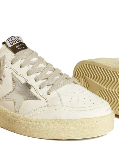 Golden Goose Ball Star 2 White Leather Silver