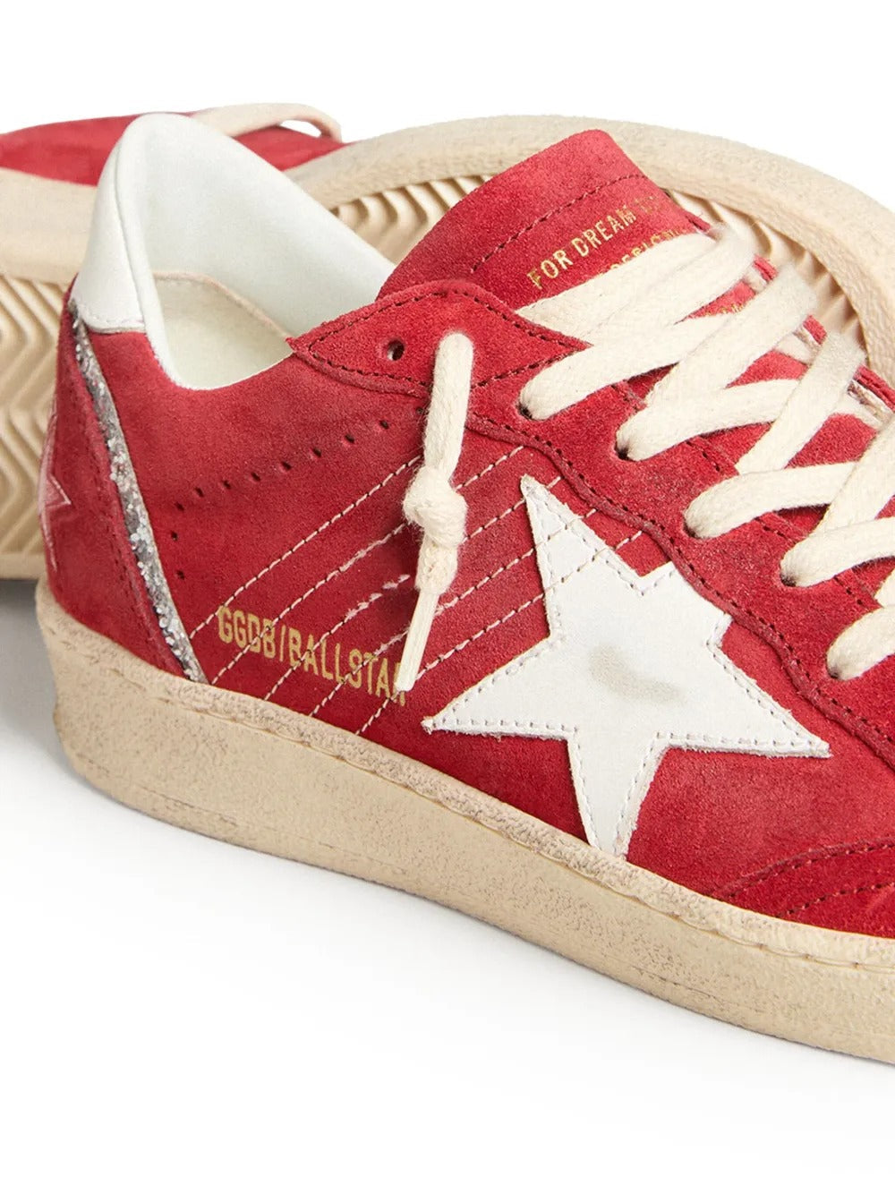 Golden Goose Ball Star Red Suede