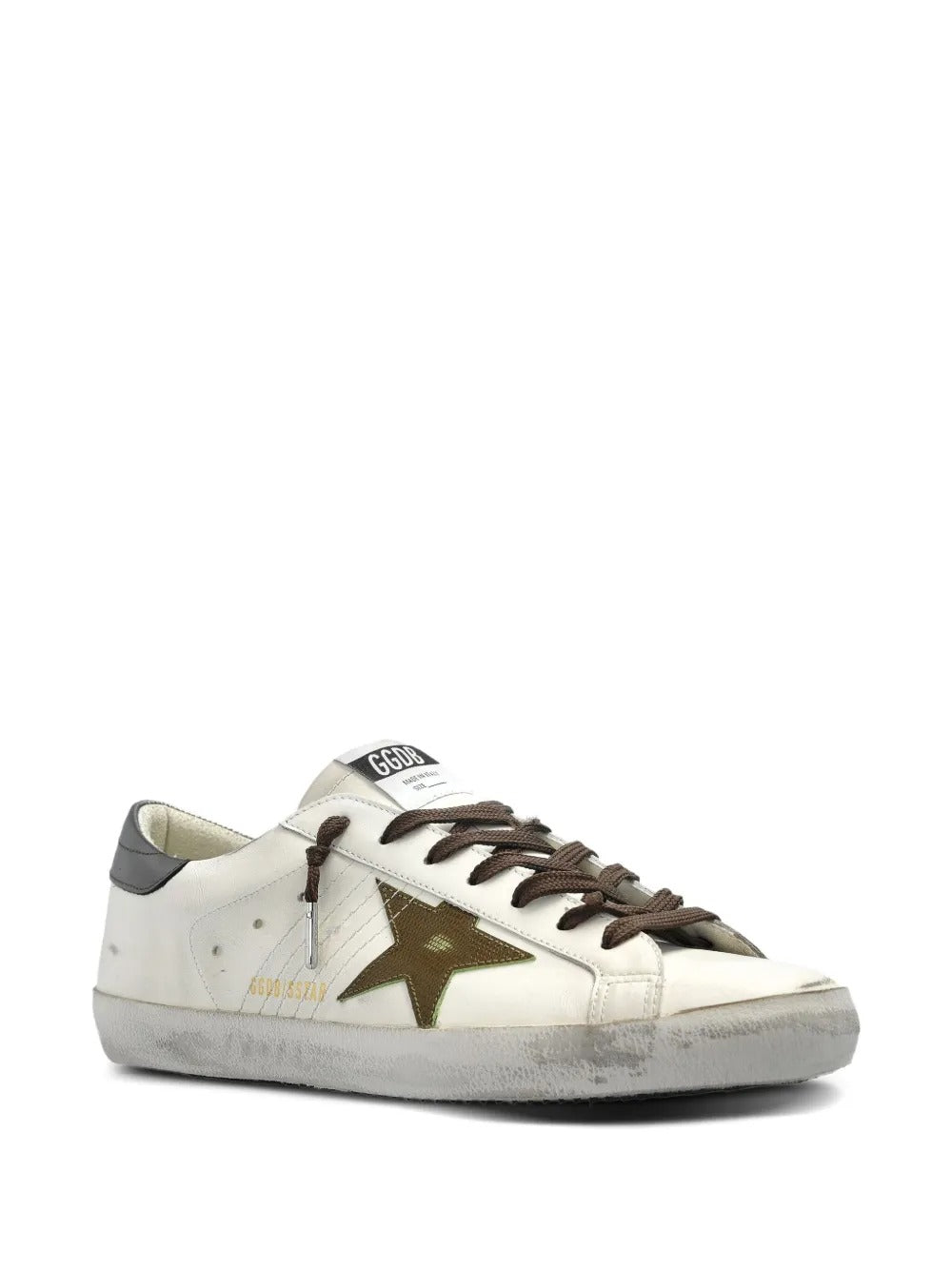 Golden Goose Super-Star Sneakers – White & Contrast Heel