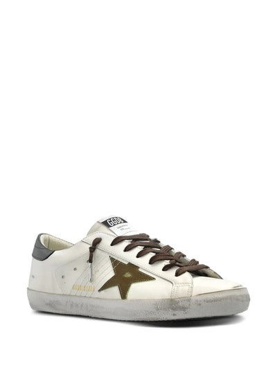 Golden Goose Super-Star Sneakers – White & Contrast Heel