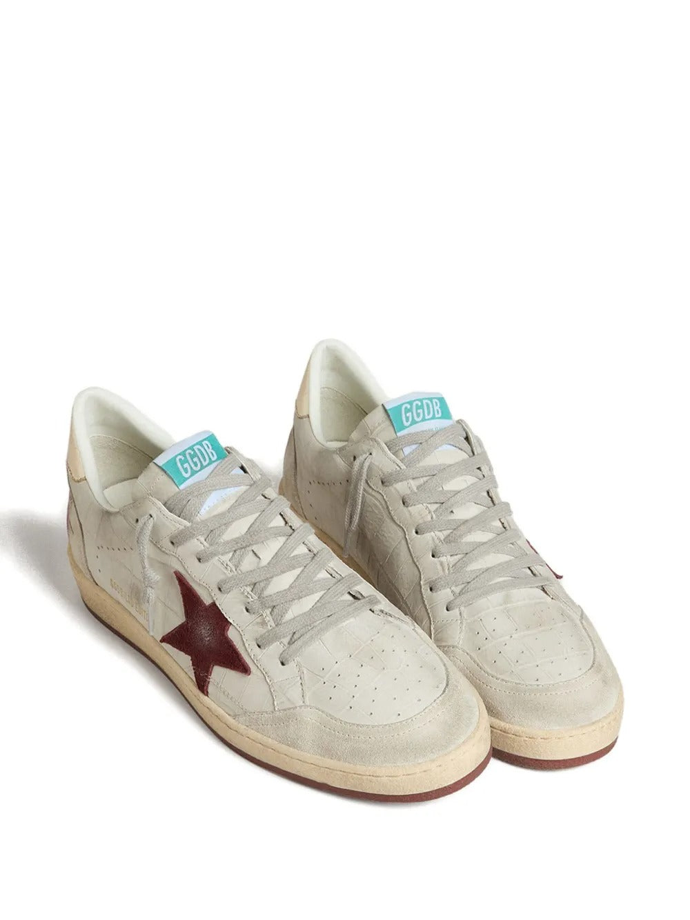 Golden Goose Ball Star Sneakers – Burgundy Star
