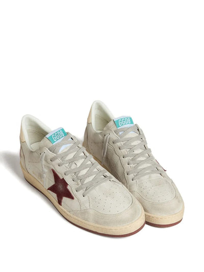 Golden Goose Ball Star Sneakers – Burgundy Star