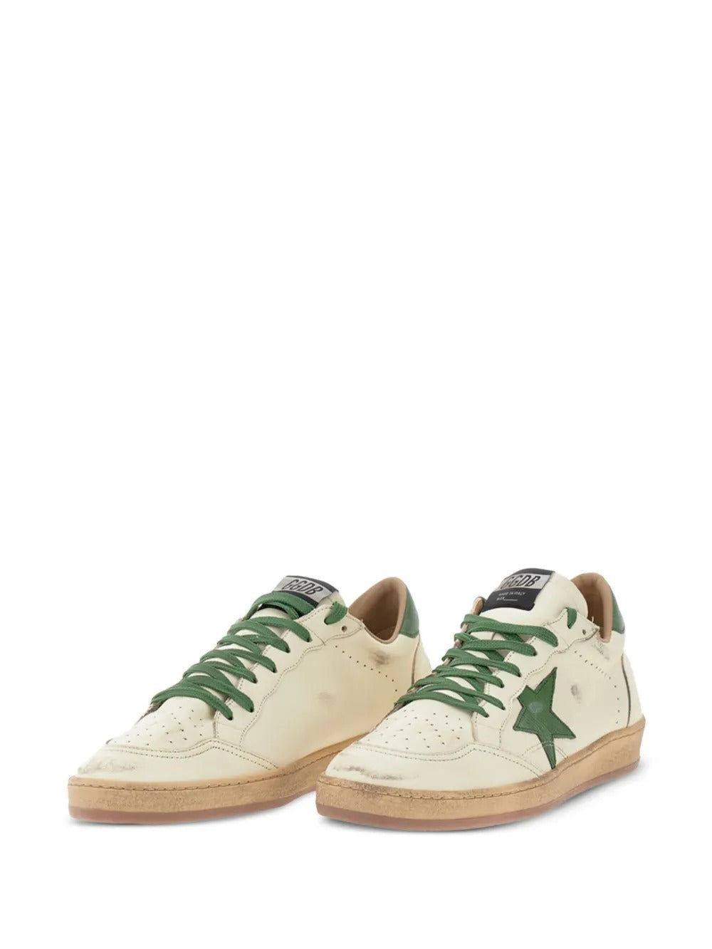 Golden Goose Ball Star Sneakers with Graffiti Print