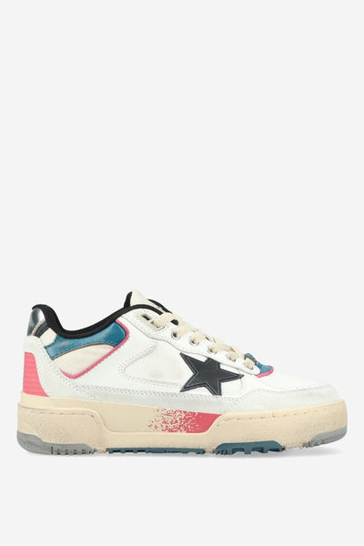 Golden Goose Forty2 Sneakers – White Leather with Red