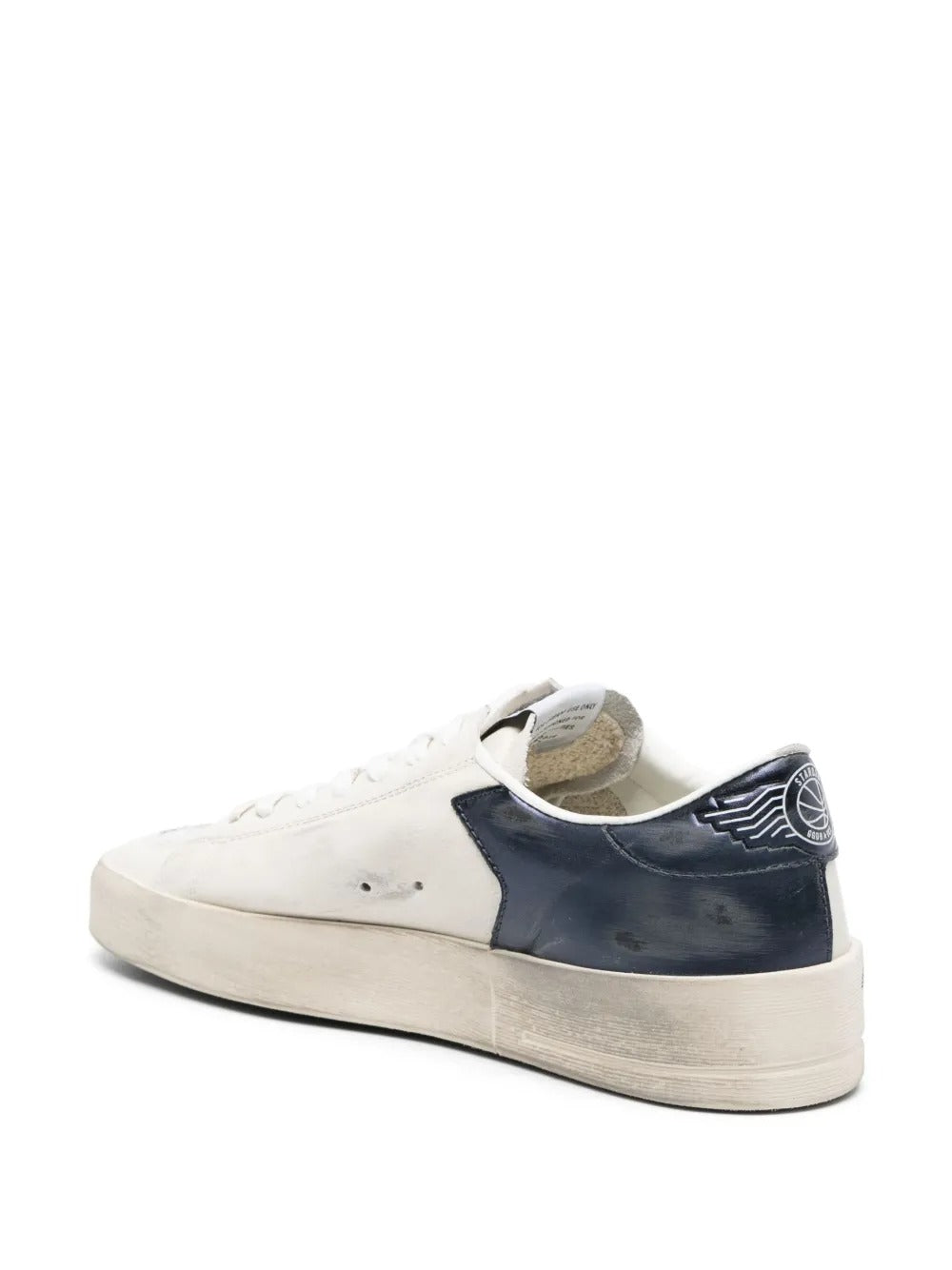 Golden Goose Stardan Sneakers – White Leather/Navy Mesh
