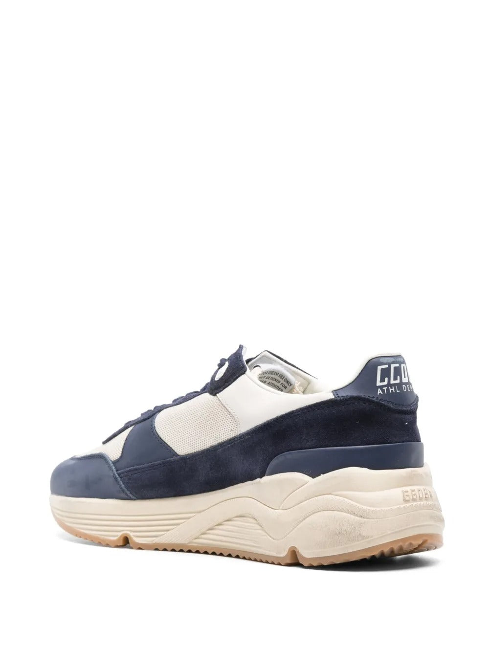 Golden Goose Running Sole Sneakers – Navy & White