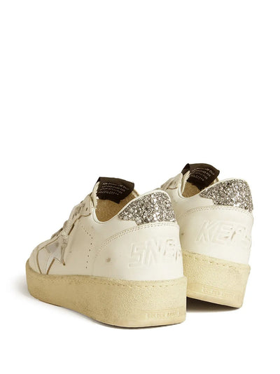 Golden Goose Ball Star 2 White Leather Silver