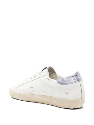 Golden Goose Super-Star White Silver Black Glitter