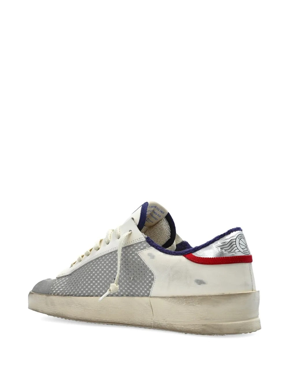Golden Goose Stardan Sneakers – Grey Mesh/Red Star
