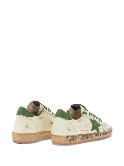 Golden Goose Ball Star Sneakers with Graffiti Print