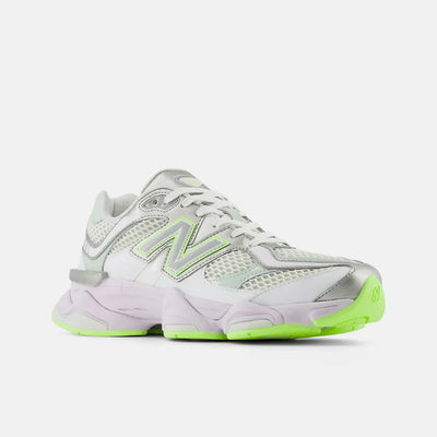 New Balance 9060 White Silver Metalic Taro
